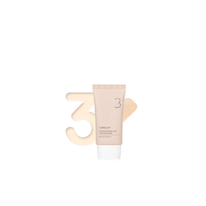 numbuzin No.3 Porcelain Base-skip Tone Up Beige 50ml